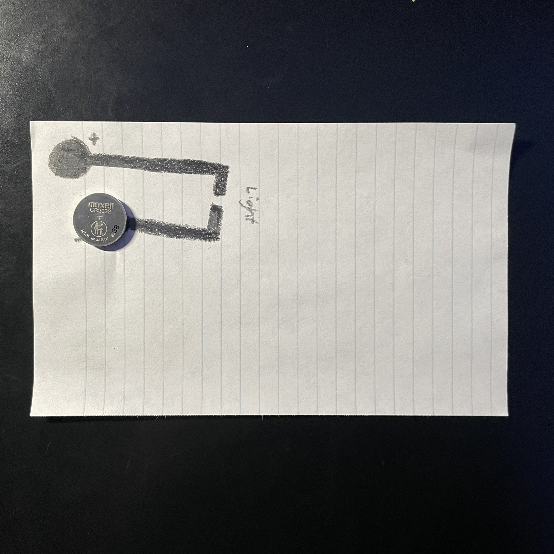 The battery was added here