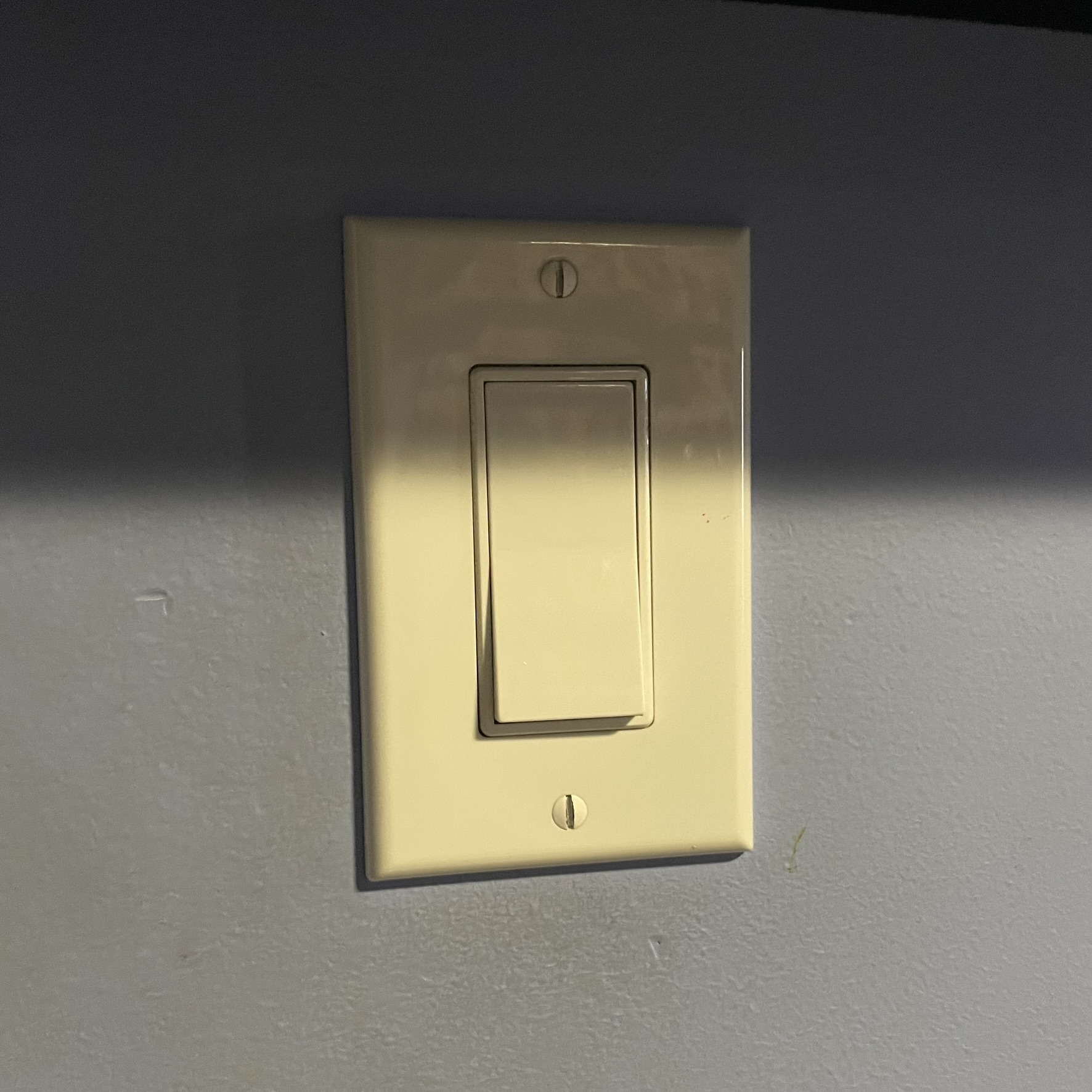 This is a light switch and the sound of it being clicked on and off