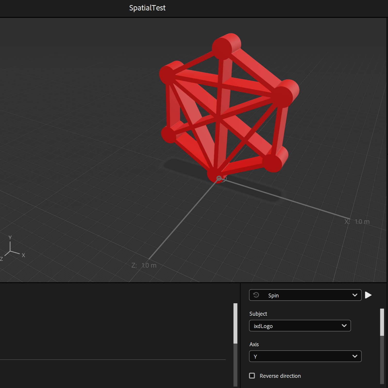 This is the being edited with the spin animation