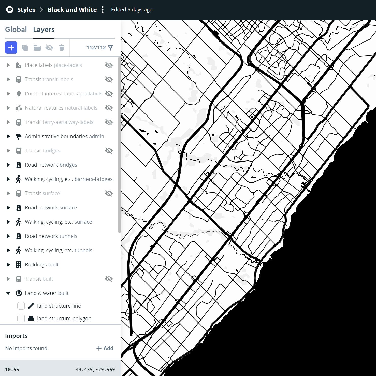 This is a wide shot of the laser cut map